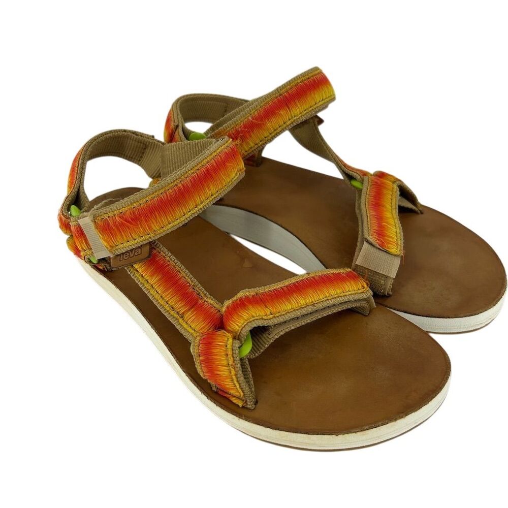 Teva Big Girls Original Universal Ombre Sandals Size 5 Casual Orange
